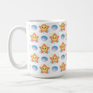 Hübscher Seestern und Muscheln Kaffeetasse