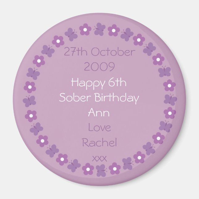 Hübscher Sobriday-Magnet Magnet (Vorne)