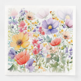 Hübscher Sommer-Blumenentwurf Serviette