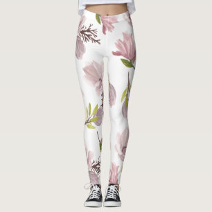 Hübscher Sommerurlaub Aquarellweiß Leggings