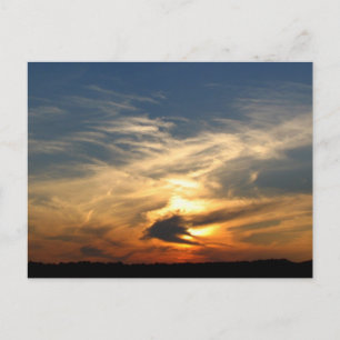 Hübscher Sonnenuntergang Postkarte