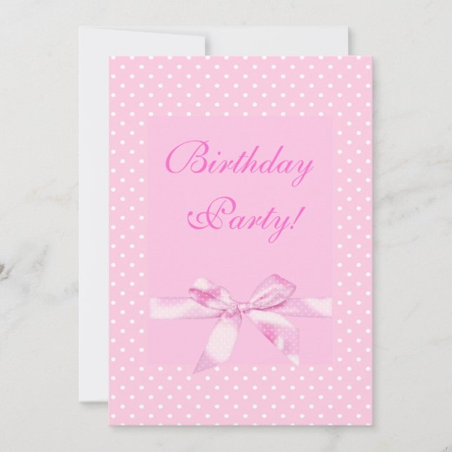 Hübscher Spot-Buggeburt Einladung (Vorderseite)