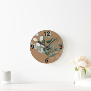 HÜBSCHER SPRING-DELIGHT-NEUTRAL-WALL-SCHALTER RUNDE WANDUHR