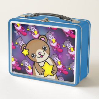 Hübscher Star Happy Otter Space Galaxy Kosmic Metall Brotdose