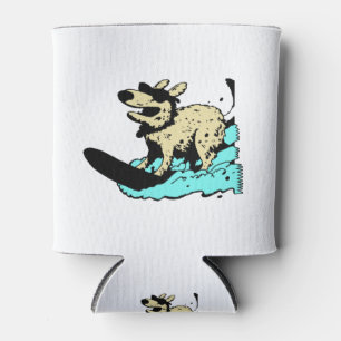 Hübscher Surfhund Dosenkühler