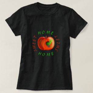 Hübscher T - Shirt mit Happy Apple Worm - Benutzer