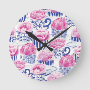 Hübscher Tee Runde Wanduhr