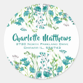 Hübscher Umschlag Aufkleber der Botannischen Rücks