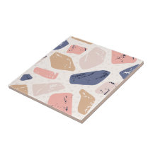 Hübscher und eleganter blau-rosa Stein abstrakt