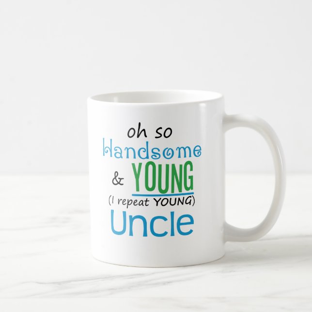 Hübscher und junger Onkel Kaffeetasse (Rechts)