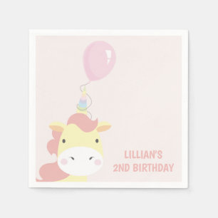Hübscher Unicorn Serviette