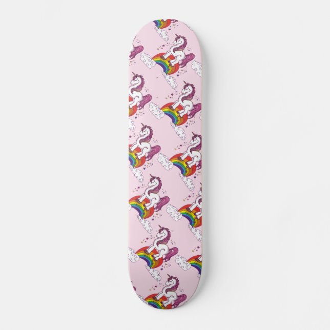 Hübscher Unicorn Skateboard (Vorderseite)