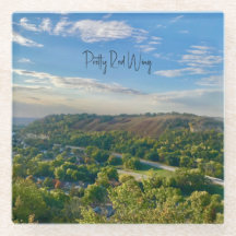 Hübscher Untersetzer aus Rotglas