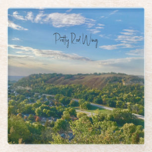 Hübscher Untersetzer aus Rotglas