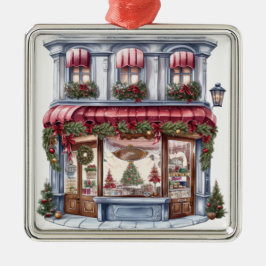 HÜBSCHER VERZIERTER URLAUB CHRISTMAS STOREFRONT ORNAMENT AUS METALL