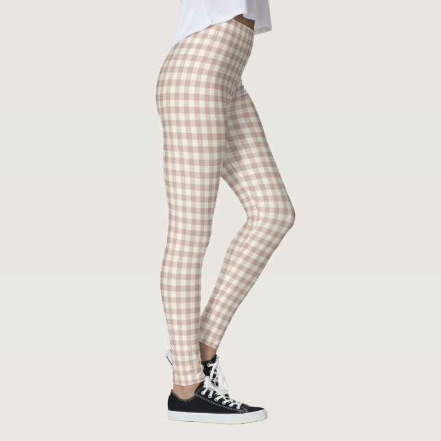 Hübscher Vintager Bauernhof Gingham Pattern Leggings (Rechts)