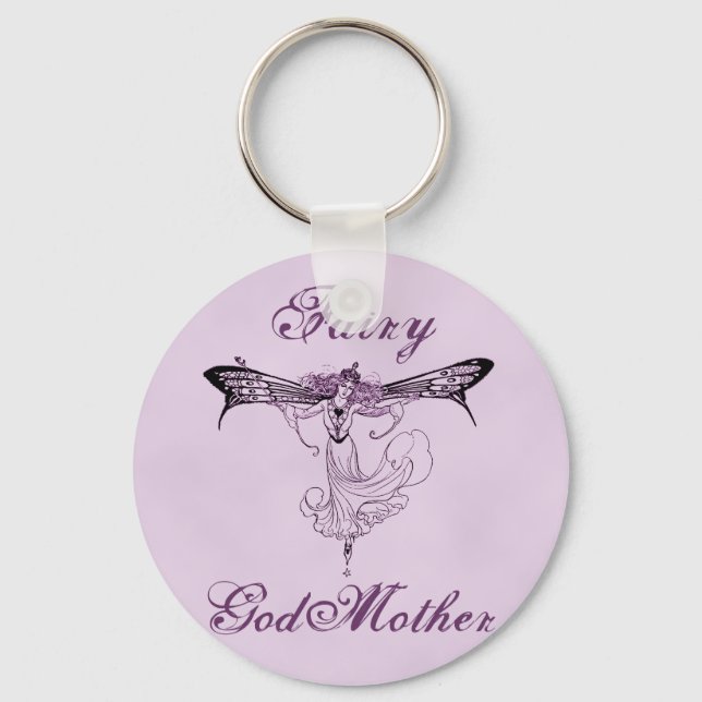 Hübscher Vintager Fairy Decal Schlüsselanhänger (Vorderseite)
