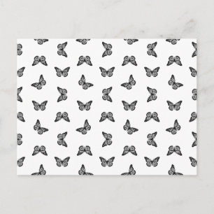 Hübscher Vintager Schmetterling Antiquitätenmuseum Postkarte