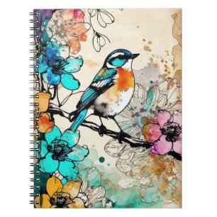 Hübscher Vogel Notizbuch Journal Notizblock