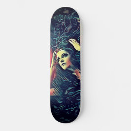 Hübscher Wald Hexe Gothic Girl Skateboard