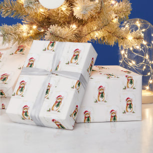 Hübscher Weihnachts-Hasen-Kaninchen Luxus-Geschenk Geschenkpapier