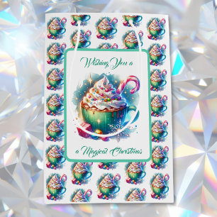Hübscher Weihnachtskalender für Wasserfarben Mittlere Geschenktüte