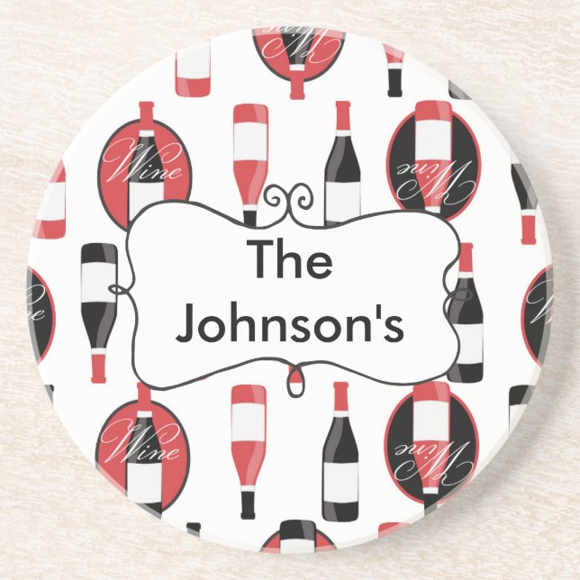 Hübscher Wein Untersetzer (Vorne)