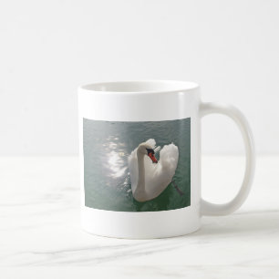 Hübscher Weißschwan Kaffeetasse