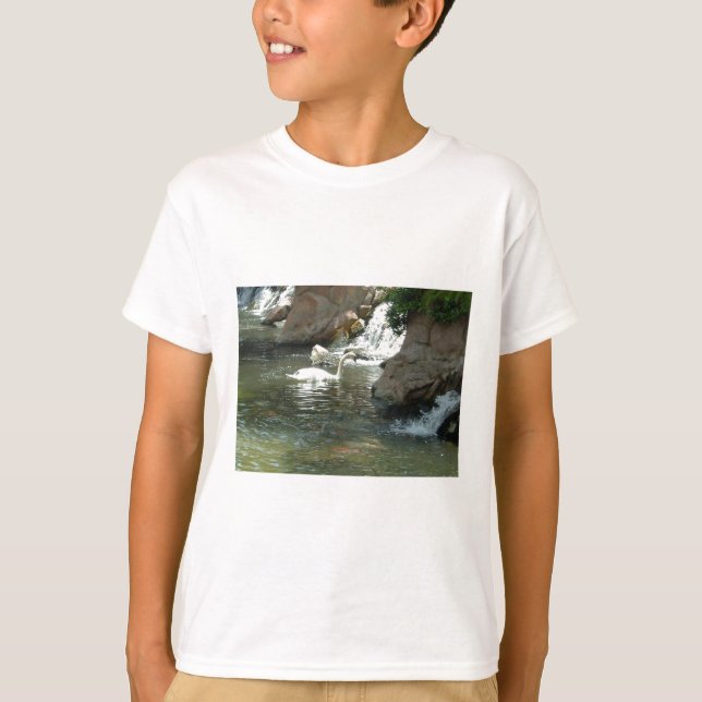 Hübscher Weißschwan T-Shirt (Vorderseite)