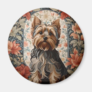 Hübscher Yorkie Yorkshire Terrier Portrait Magnet