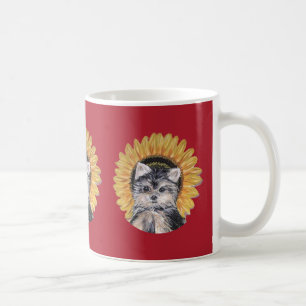 Hübscher Yorkshire Terrier Hund Tasse