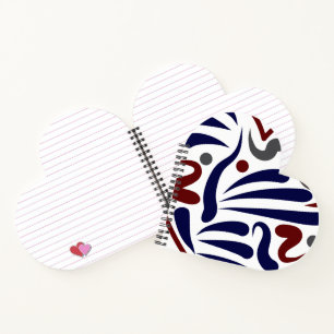 Hübsches abstraktes Muster Notizbuch