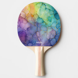 Hübsches Abstraktes Ping Pong Paddle mit dem Namen Tischtennis Schläger