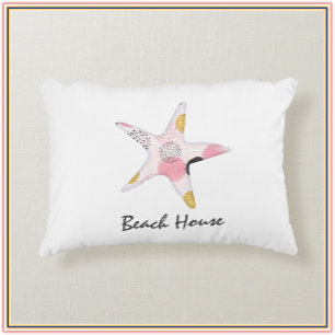 Hübsches Abstraktes Starfish Beach House Dekokissen