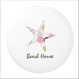 Hübsches Abstraktes Starfish Beach House Keramikknauf