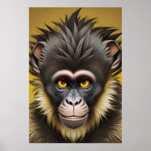 Hübsches Affenportrait Poster
