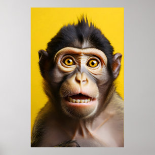 Hübsches Affenportrait Poster