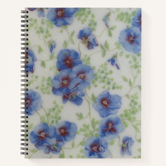 Hübsches, altmodisches Violets Bullet Journal Notizbuch (Vorderseite)