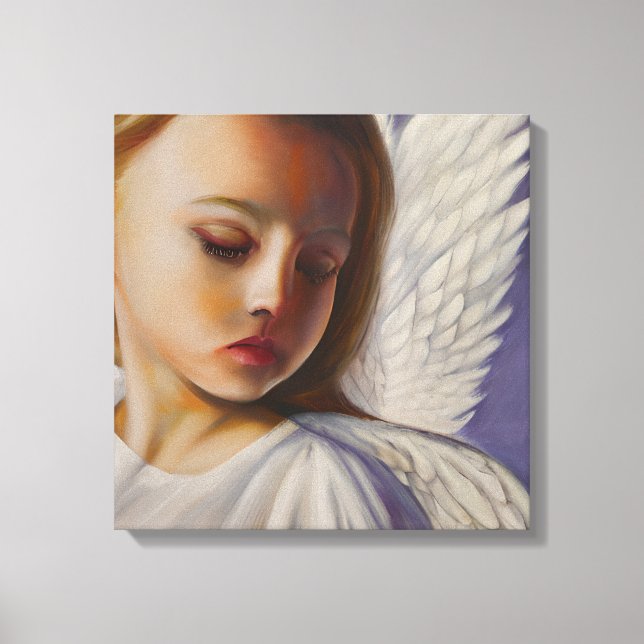 Hübsches Angel-Kind Leinwanddruck (Vorderseite)
