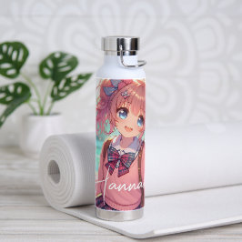 Hübsches Anime-Girl Trinkflasche