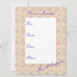 Hübsches Aprikosenpapier - Einladung