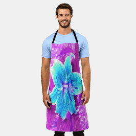 Hübsches Aqua Blue Stargazer Livio Lila Schürze