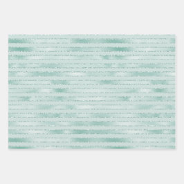 Hübsches Aqua Mint Glitzy Glitzer Geschenkpapier Set