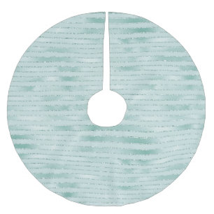 Hübsches Aqua Mint Glitzy Glitzer Polyester Weihnachtsbaumdecke