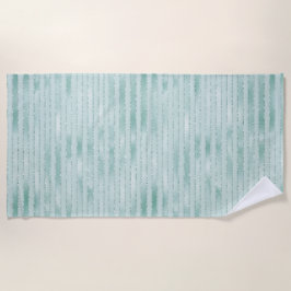 Hübsches Aqua Mint Glitzy Glitzer Strandtuch