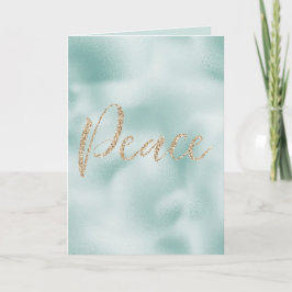 Hübsches Aqua Mint Glitzy Glitzer Wandern neben de Karte