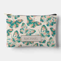 Hübsches Aquamarines Butterfly-Muster Personalisie