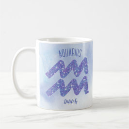 Hübsches Aquarius Astrologie Signieren Personalisi Kaffeetasse