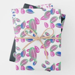 Hübsches, aus Petalen bestehendes Umschlagpapier Geschenkpapier Set