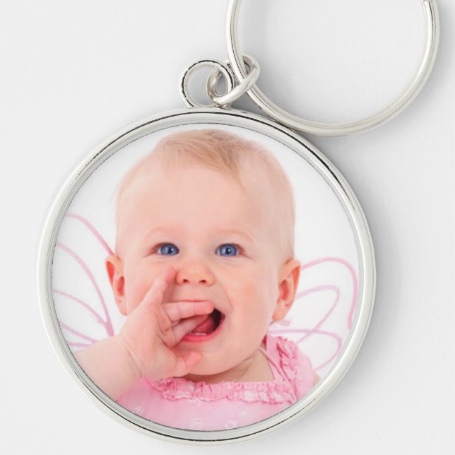 Hübsches Baby-Foto-Schlüsselkette Schlüsselanhänger (Vorne)